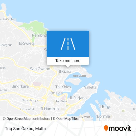 Triq San Ġakbu map