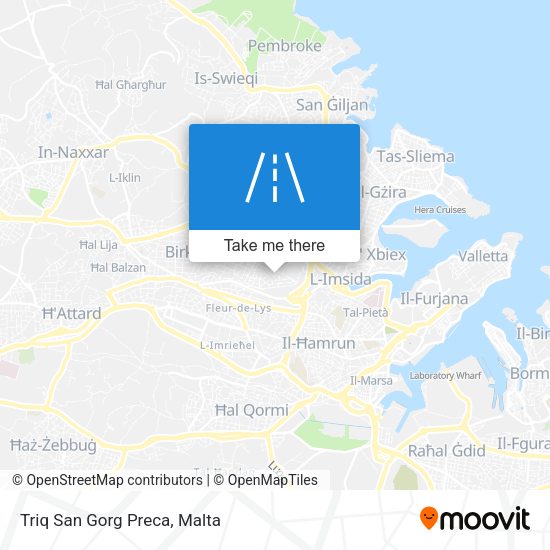 Triq San Gorg Preca map