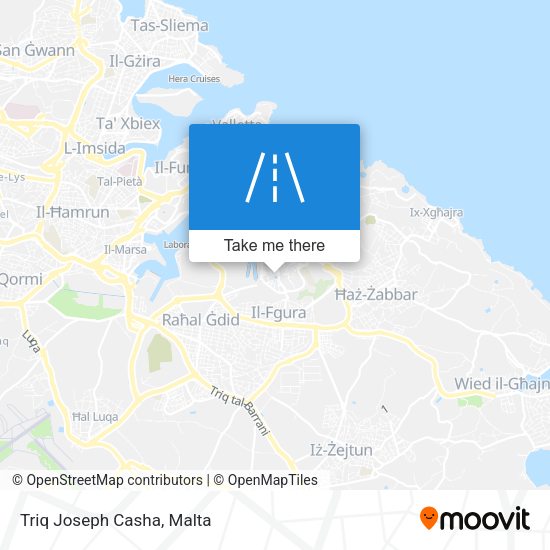 Triq Joseph Casha map
