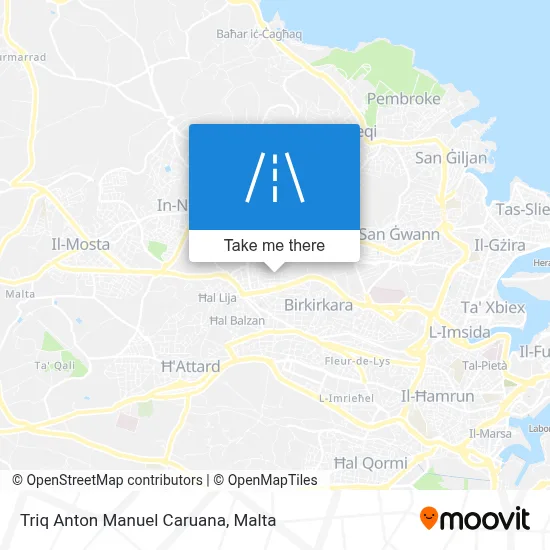 Triq Anton Manuel Caruana map