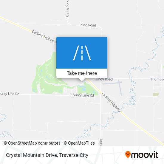Crystal Mountain Drive map