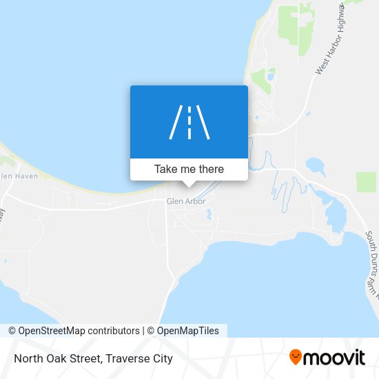 North Oak Street map