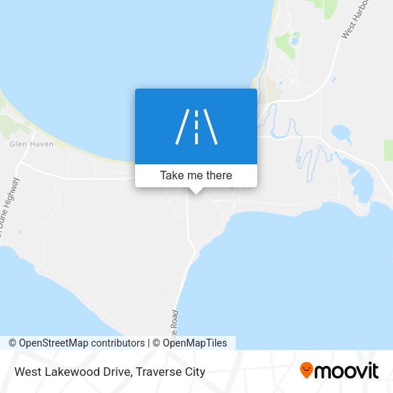 West Lakewood Drive map