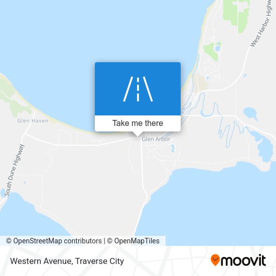 Western Avenue map