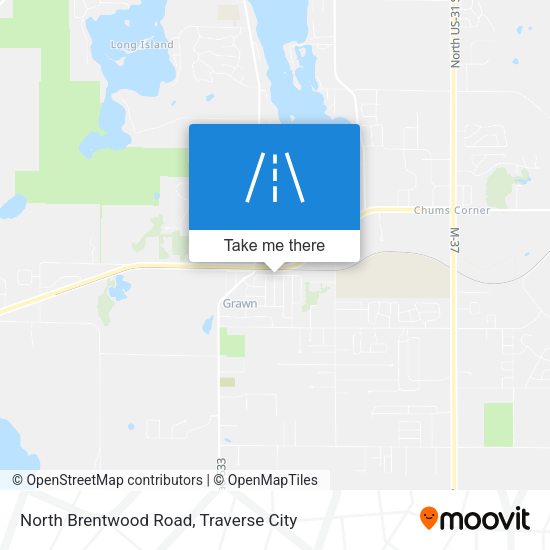 North Brentwood Road map