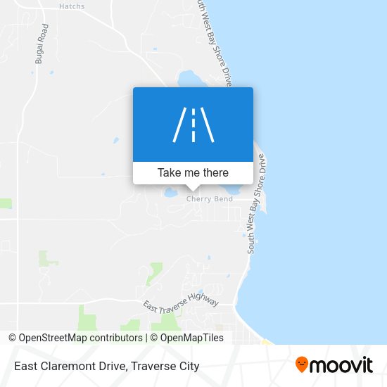 East Claremont Drive map