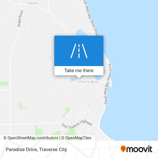 Paradise Drive map