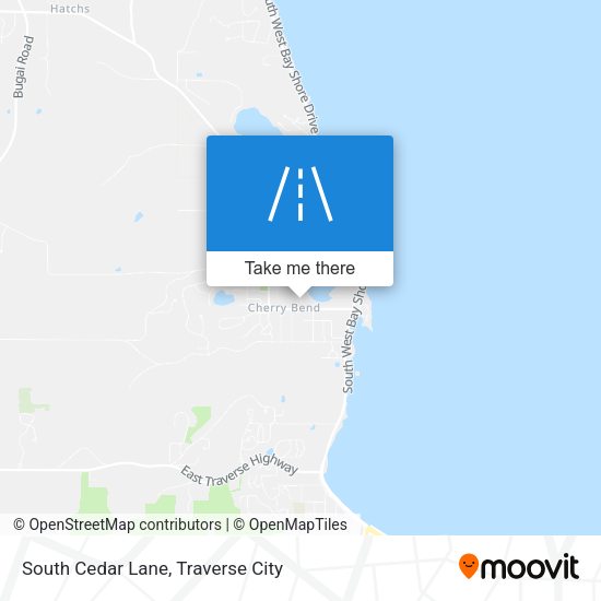 South Cedar Lane map