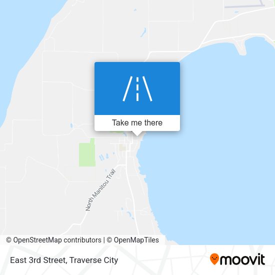 East 3rd Street map