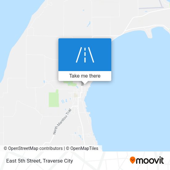 East 5th Street map