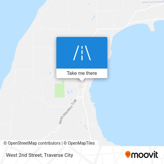 Mapa de West 2nd Street