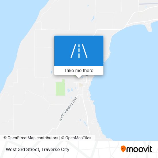 West 3rd Street map