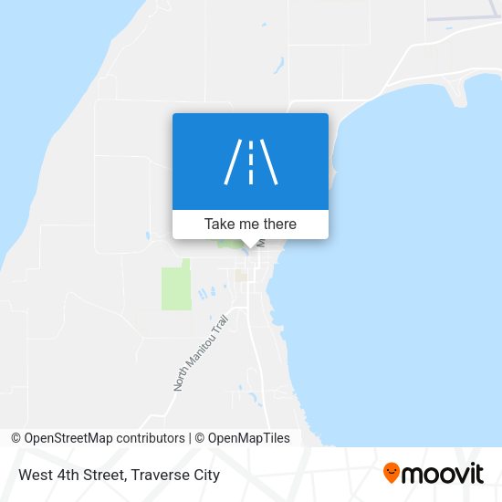 West 4th Street map
