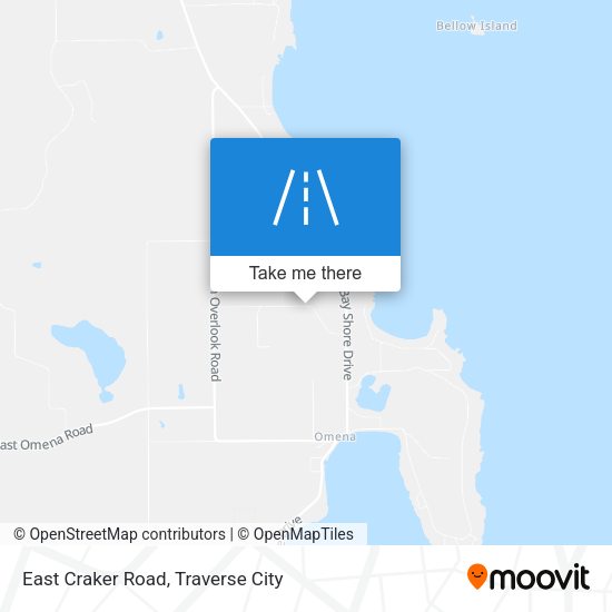 East Craker Road map