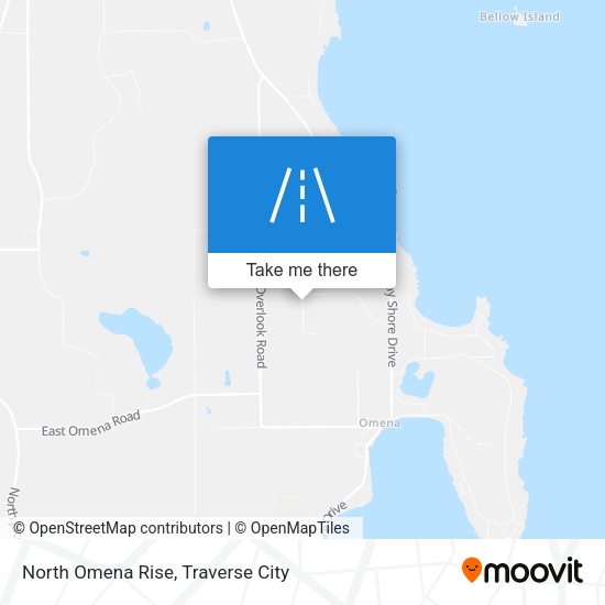 North Omena Rise map