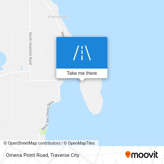 Omena Point Road map