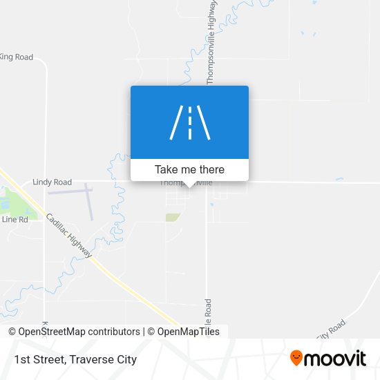 Mapa de 1st Street