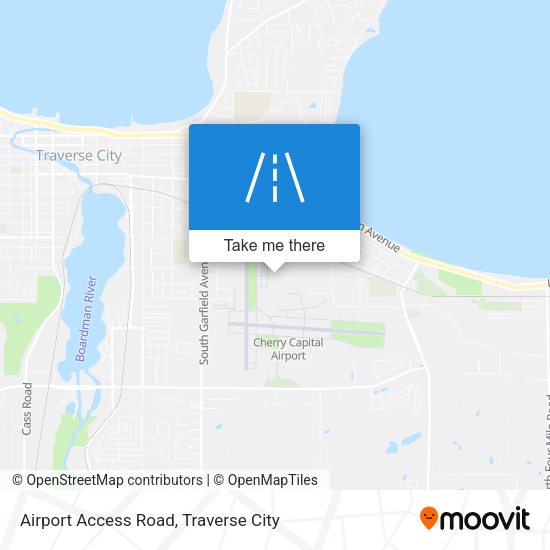 Airport Access Road map