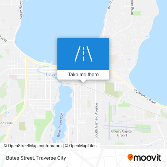 Bates Street map