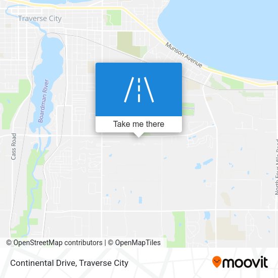 Continental Drive map