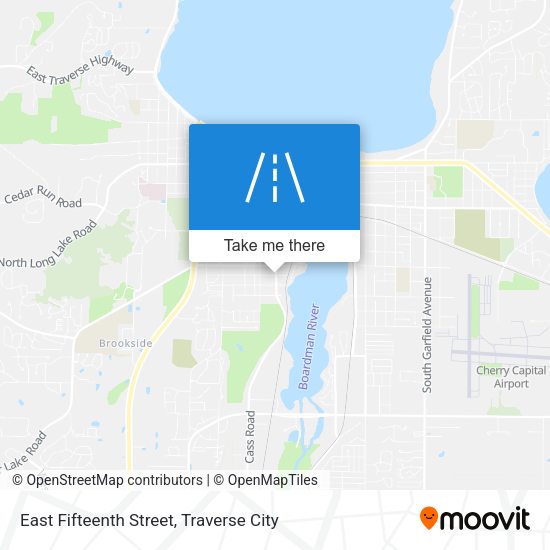 East Fifteenth Street map