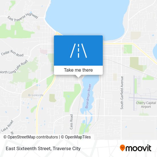 East Sixteenth Street map