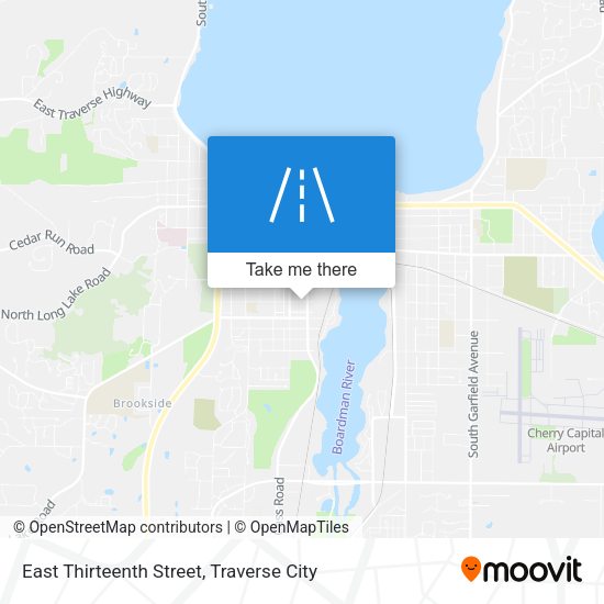 Mapa de East Thirteenth Street