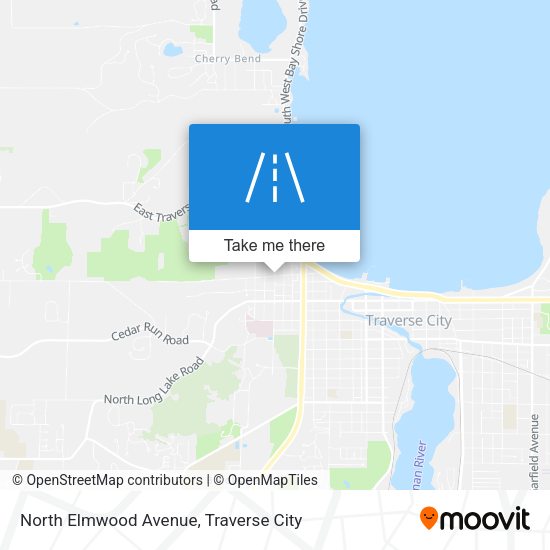 Mapa de North Elmwood Avenue