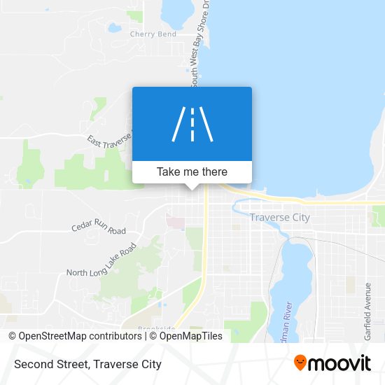 Second Street map