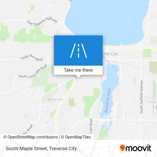 South Maple Street map