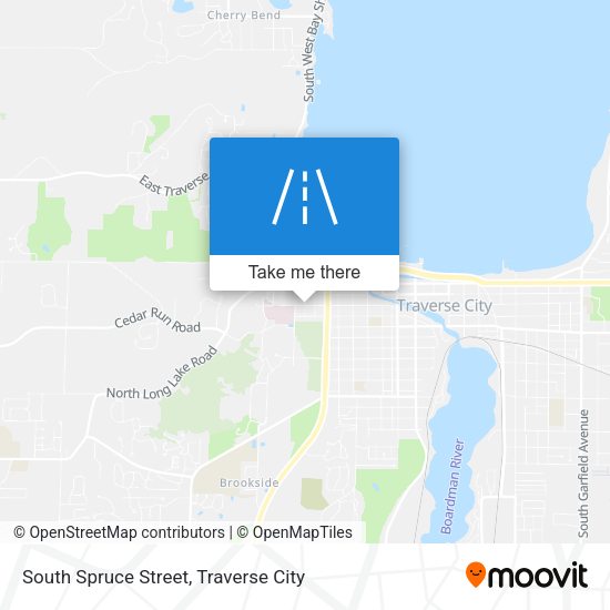 South Spruce Street map