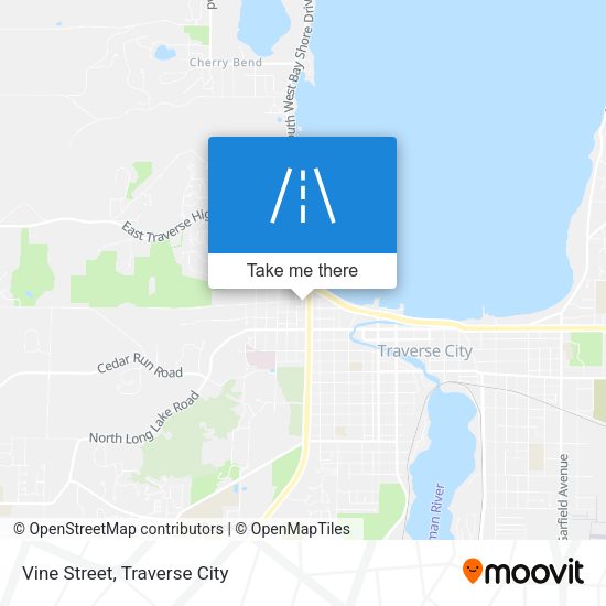 Mapa de Vine Street