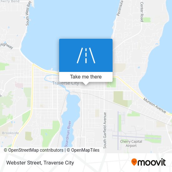 Webster Street map