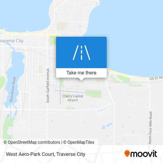 West Aero-Park Court map