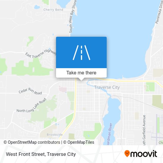West Front Street map