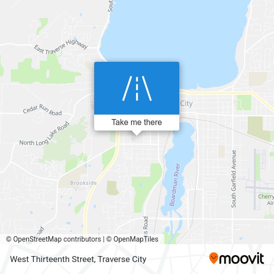 West Thirteenth Street map