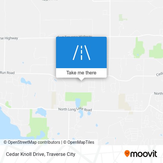 Mapa de Cedar Knoll Drive