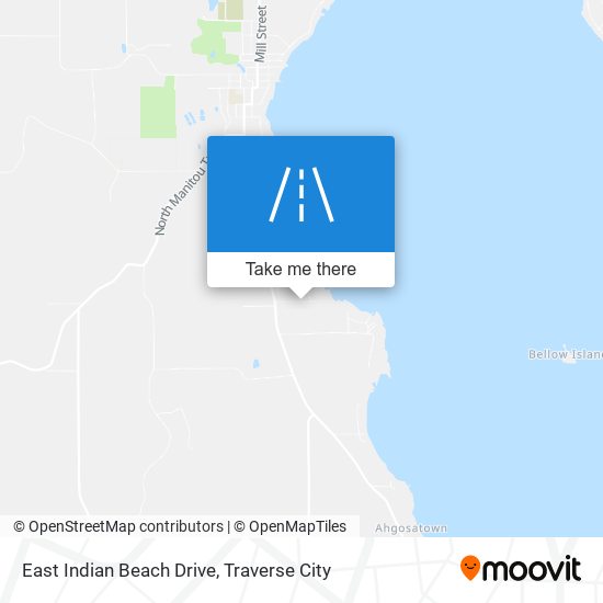 East Indian Beach Drive map