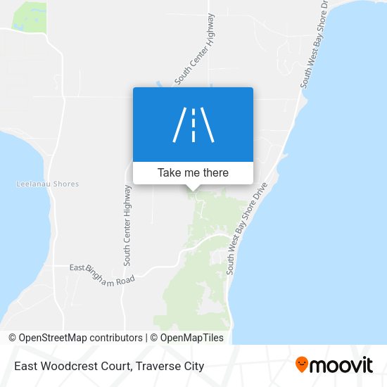 East Woodcrest Court map