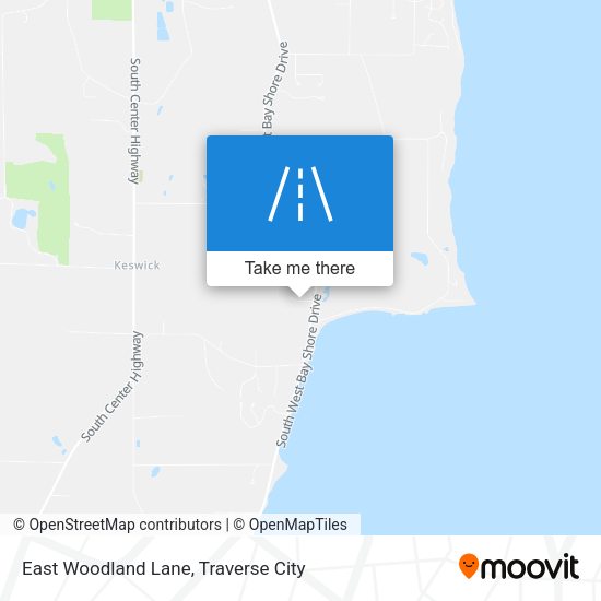 East Woodland Lane map