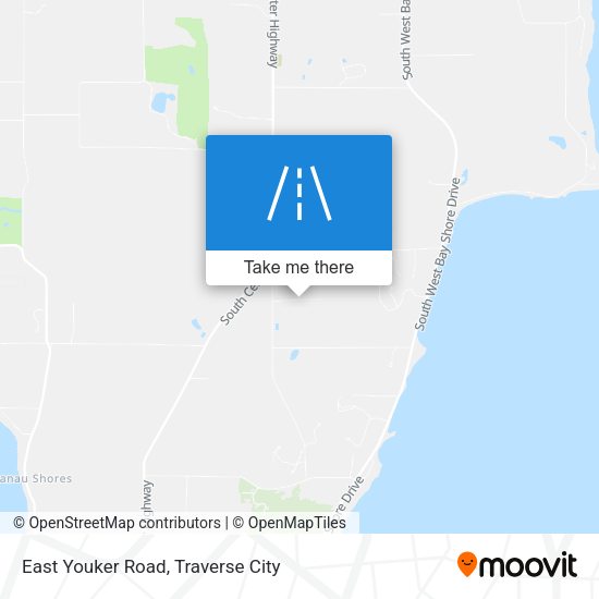 East Youker Road map
