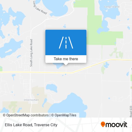 Ellis Lake Road map