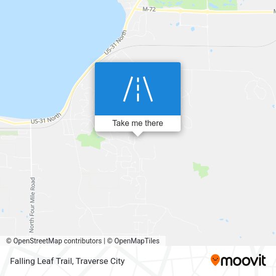 Falling Leaf Trail map