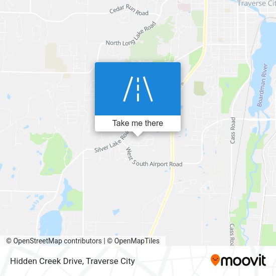 Mapa de Hidden Creek Drive