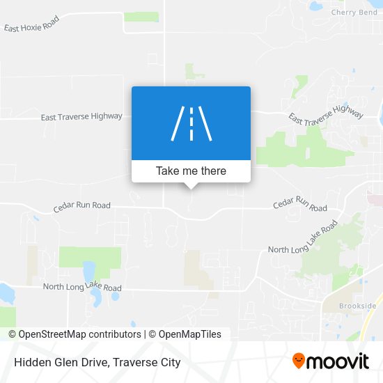 Hidden Glen Drive map