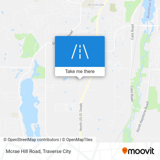 Mcrae Hill Road map