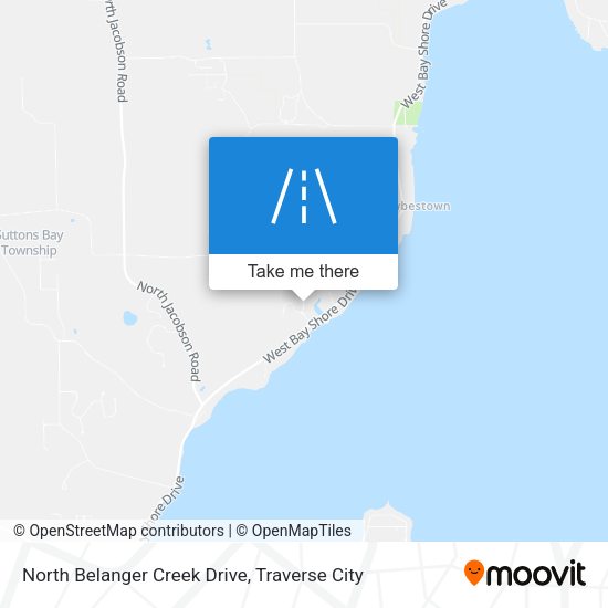 North Belanger Creek Drive map