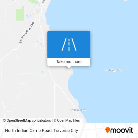 North Indian Camp Road map