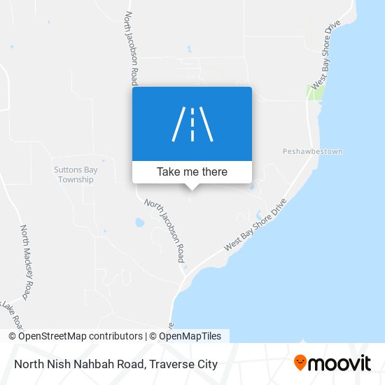 North Nish Nahbah Road map