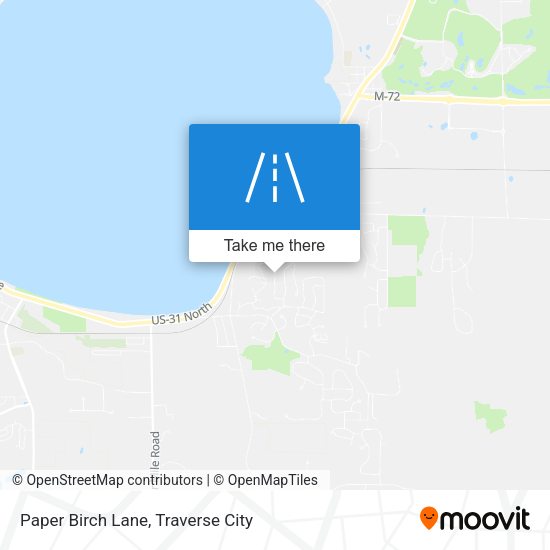 Paper Birch Lane map